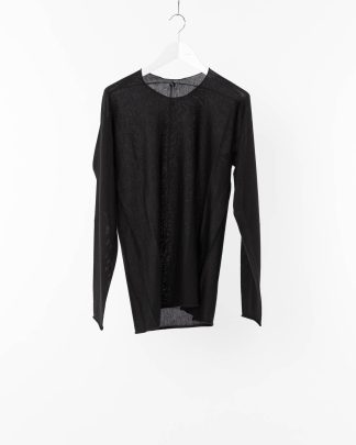 LABEL UNDER CONSTRUCTION LUC Men 38YXSW152 WS23 RG 389 Arched Sweater Lightweight Herren Pulli Sweatshirt Pullover cashmere silk black hide m 22