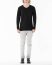 LABEL UNDER CONSTRUCTION LUC Men 38YXSW152 WS23 RG 389 Arched Sweater Lightweight Herren Pulli Sweatshirt Pullover cashmere silk black hide m 3
