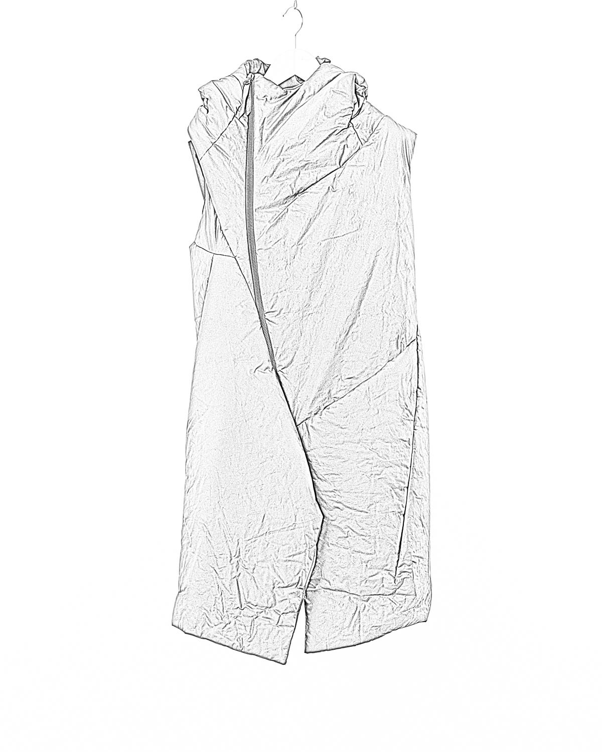 LEON EMANUEL BLANCK LEB Men Curved Hooded Down Vest DIS M CHV 01 Herren Jacke Mantel Weste Daunenjacke waxed cotton black hide m 1 LEON EMANUEL BLANCK LEB Men Curved Hooded Down Vest DIS M CHV 01 Herren Jacke Mantel Weste Daunenjacke waxed cotton black hide m 1