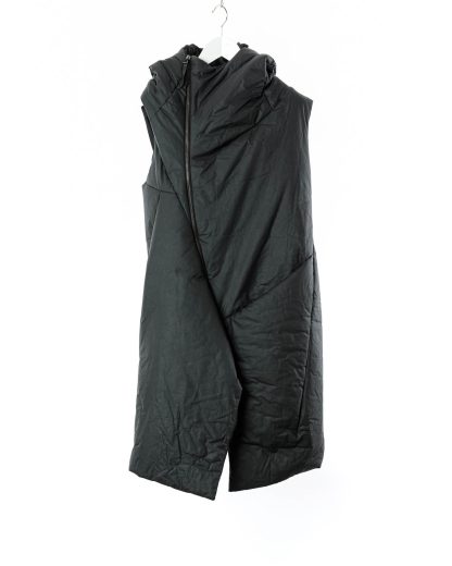 LEON EMANUEL BLANCK LEB Men Curved Hooded Down Vest DIS M CHV 01 Herren Jacke Mantel Weste Daunenjacke waxed cotton black hide m 2