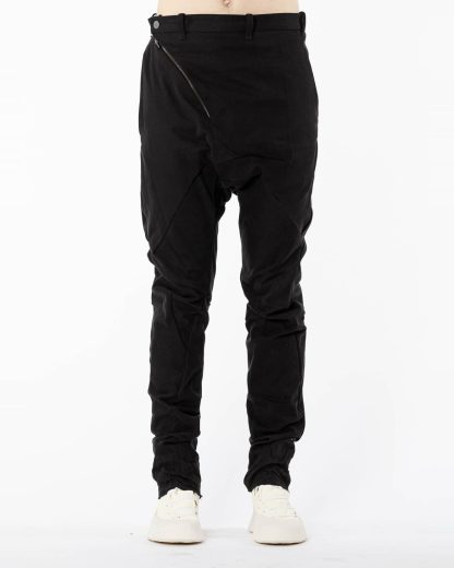 LEON EMANUEL BLANCK LEB Men Distortion Chem Pants DIS M CP 01 Herren Hose cotton elastan dyehouse twill black hide m 3