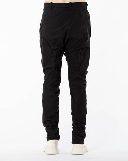 LEON EMANUEL BLANCK LEB Men Distortion Chem Pants DIS M CP 01 Herren Hose cotton elastan dyehouse twill black hide m 5