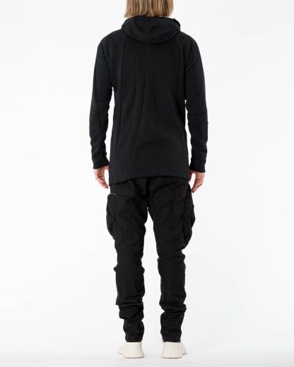 LEON EMANUEL BLANCK LEB Men Distortion Zipped Hoody DIS M HOZ 01 Herren Jacket Jacke Zipper Sweater cotton black hide m 10