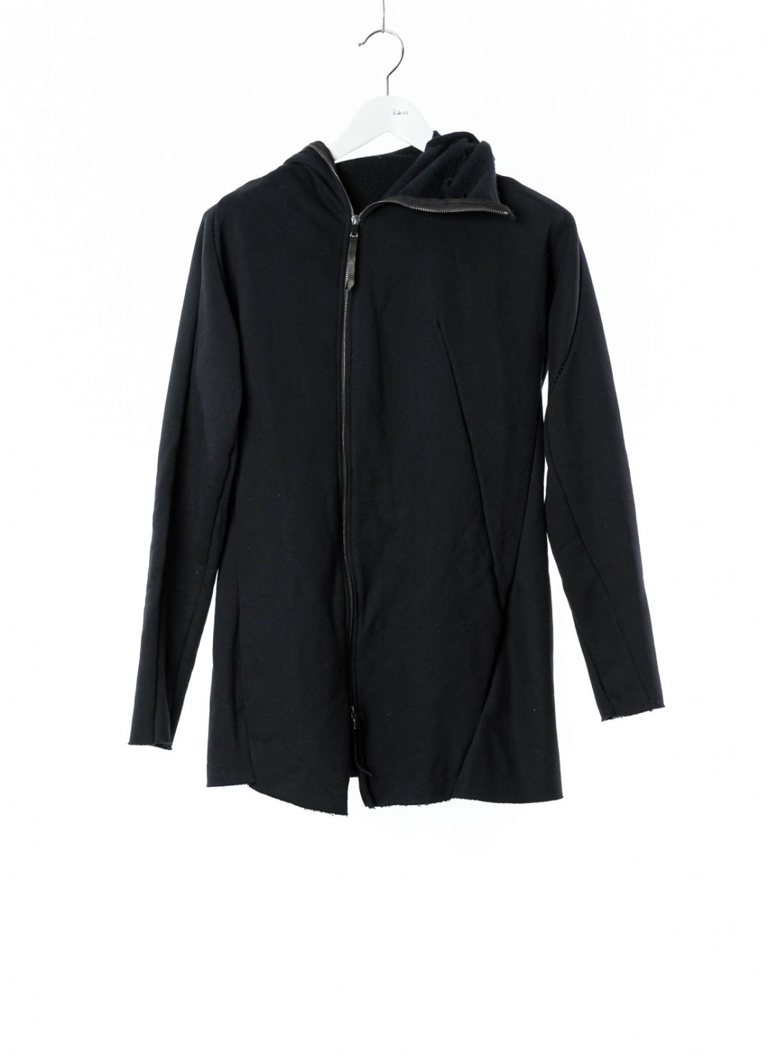 hide-m | LEON EMANUEL BLANCK Zipped Hoody Jacket, black cotton