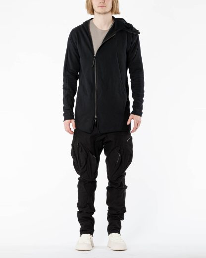 LEON EMANUEL BLANCK LEB Men Distortion Zipped Hoody DIS M HOZ 01 Herren Jacket Jacke Zipper Sweater cotton black hide m 4