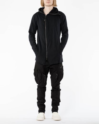 LEON EMANUEL BLANCK LEB Men Distortion Zipped Hoody DIS M HOZ 01 Herren Jacket Jacke Zipper Sweater cotton black hide m 7