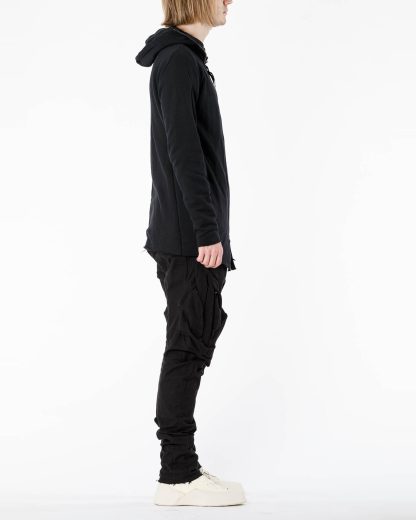 LEON EMANUEL BLANCK LEB Men Distortion Zipped Hoody DIS M HOZ 01 Herren Jacket Jacke Zipper Sweater cotton black hide m 9