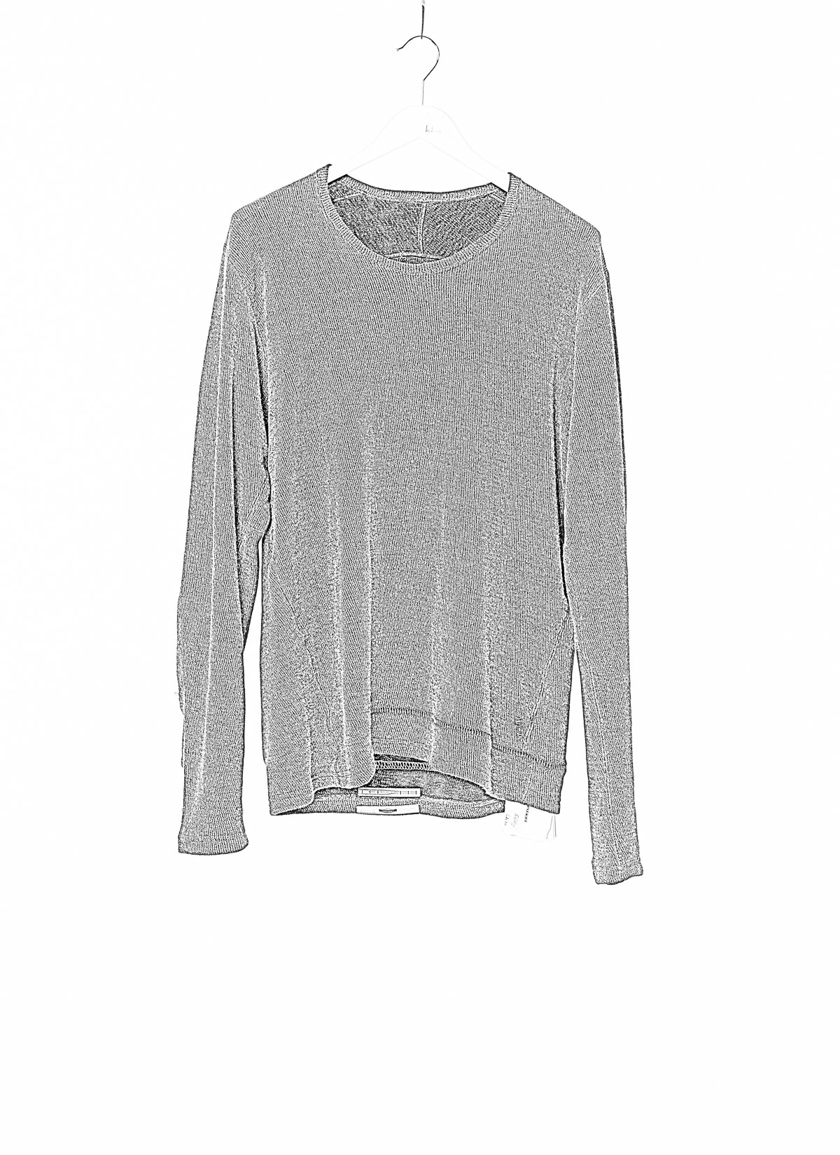 hide-m | TAICHI MURAKAMI Sweater T-shirt U LS, cashmere paper cotton