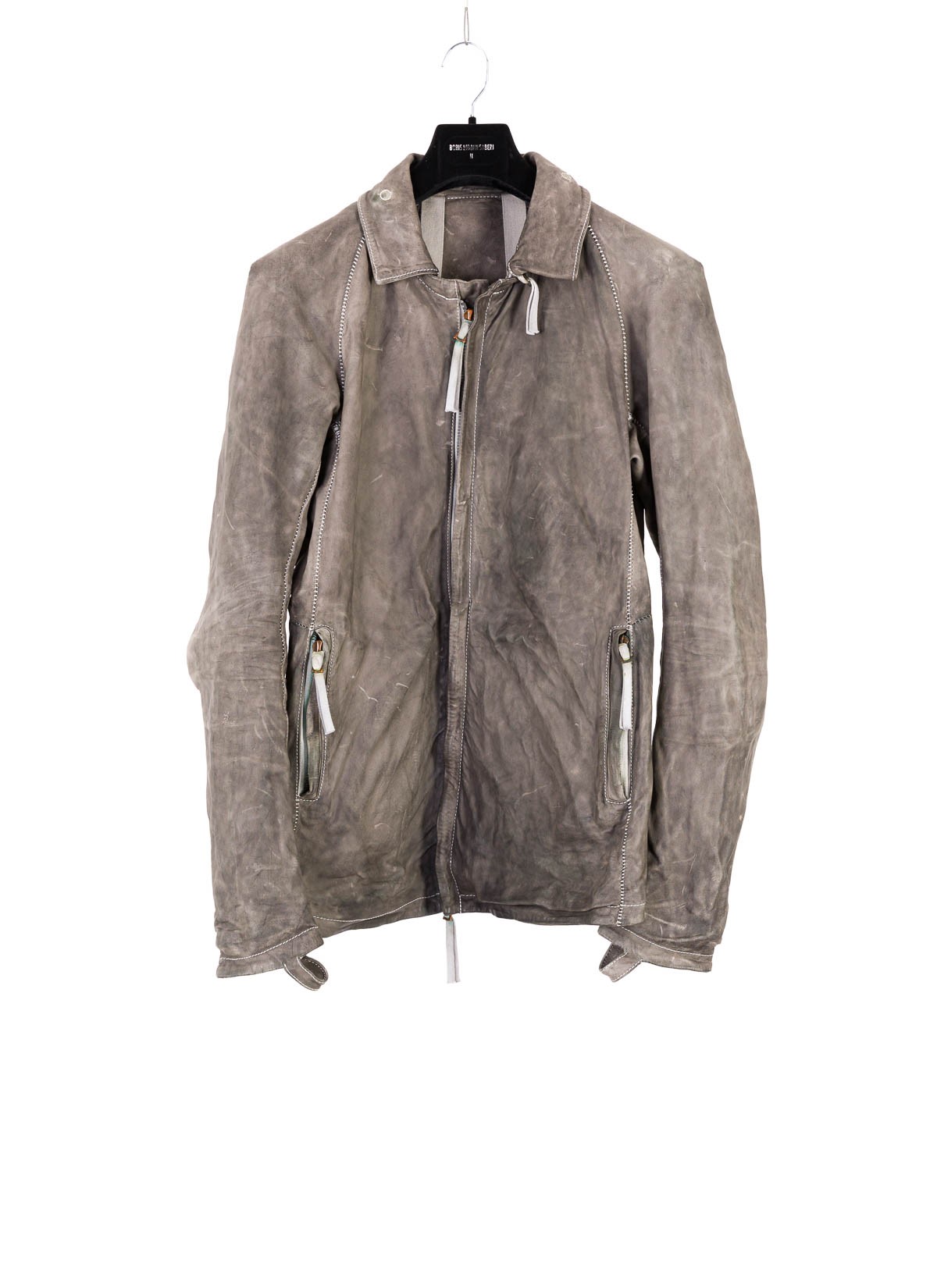 hide-m | BORIS BIDJAN SABERI Jacket J2, grey kangaroo leather
