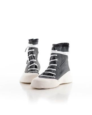 LEON EMANUEL BLANCK Distortion Featherweight High Top Sneaker DIS M HTS 01 horse leather sharpend dark grey hide m 2