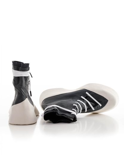 LEON EMANUEL BLANCK Distortion Featherweight High Top Sneaker DIS M HTS 01 horse leather sharpend dark grey hide m 6