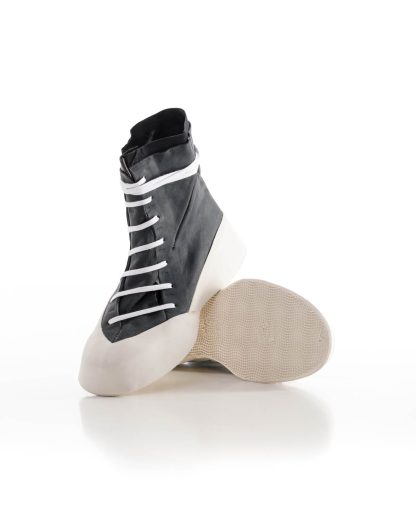 LEON EMANUEL BLANCK Distortion Featherweight High Top Sneaker DIS M HTS 01 horse leather sharpend dark grey hide m 7