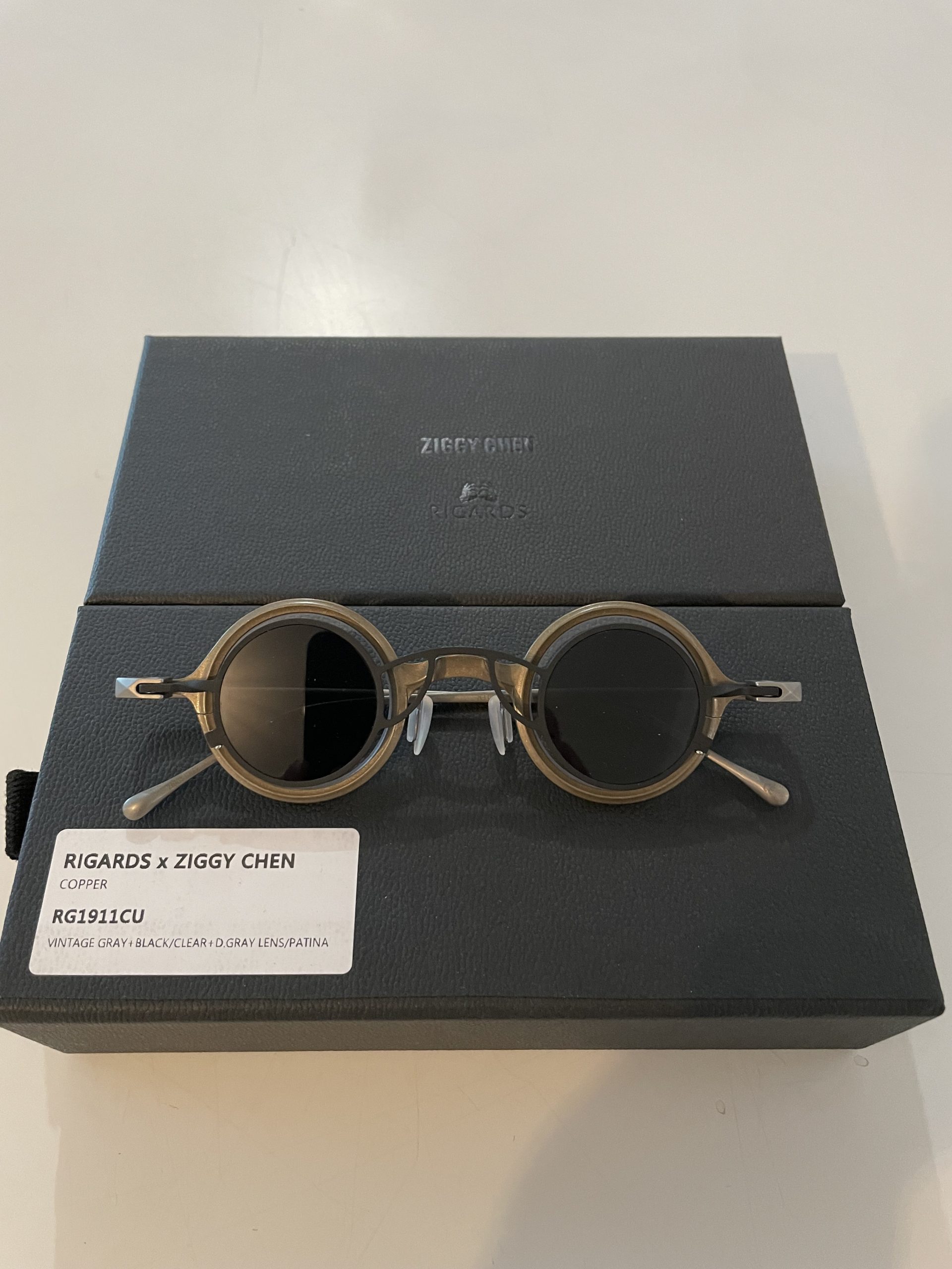 hide[m] | RIGARDS x Ziggy Chen RG1911TI Sun Glasses vintage grey