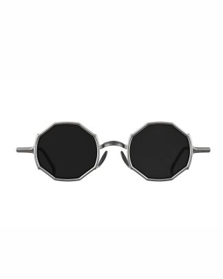 RIGARDS RG0088ST Sun Glasses Sunglasses Eyewear Sonnenbrille Brille vintage black dark grey lens stainless steel hide m 1