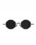 RIGARDS RG0088ST Sun Glasses Sunglasses Eyewear Sonnenbrille Brille vintage black dark grey lens stainless steel hide m 1