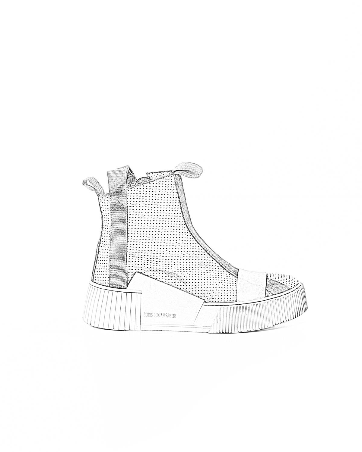 BORIS BIDJAN SABERI BBS men BAMBA3.1 high top zip sneaker shoe boot herren schuh object dyed hand treated nat white tan cow leather perforated ink grey hide m 1 BORIS BIDJAN SABERI BBS men BAMBA3.1 high top zip sneaker shoe boot herren schuh object dyed hand treated nat white tan cow leather perforated ink grey hide m 1