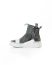 BORIS BIDJAN SABERI BBS men BAMBA3.1 high top zip sneaker shoe boot herren schuh object dyed hand treated nat white tan cow leather perforated ink grey hide m 3