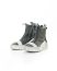 BORIS BIDJAN SABERI BBS men BAMBA3.1 high top zip sneaker shoe boot herren schuh object dyed hand treated nat white tan cow leather perforated ink grey hide m 6