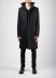 BORIS BIDJAN SABERI BBS COAT1 MID FIF10008 men coat jacket herren jacke mantel cotton black hide m 1