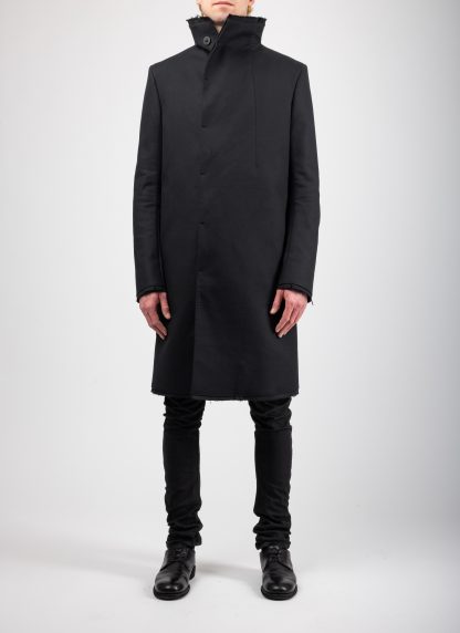 BORIS BIDJAN SABERI BBS COAT1 MID FIF10008 men coat jacket herren jacke mantel cotton black hide m 2