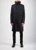 BORIS BIDJAN SABERI BBS COAT1 MID FIF10008 men coat jacket herren jacke mantel cotton black hide m 2