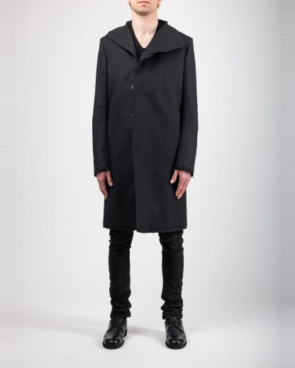 d*様 boris bidjan saberi COAT MID hide-m | Boris Bidjan Saberi COAT 1 MID - exclusively, black cotton