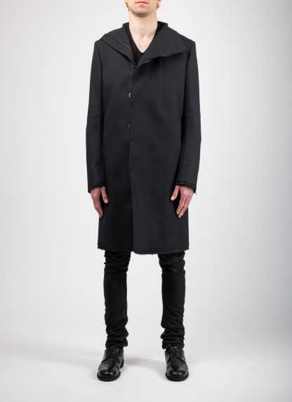 BORIS BIDJAN SABERI BBS COAT1 MID FIF10008 men coat jacket herren jacke mantel cotton black hide m 3