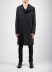 BORIS BIDJAN SABERI BBS COAT1 MID FIF10008 men coat jacket herren jacke mantel cotton black hide m 3