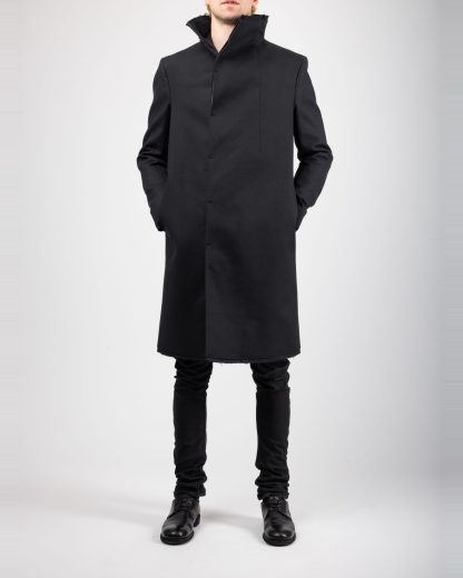 hide-m | Boris Bidjan Saberi COAT 1 MID - exclusively, black cotton