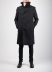 BORIS BIDJAN SABERI BBS COAT1 MID FIF10008 men coat jacket herren jacke mantel cotton black hide m 4
