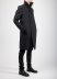 BORIS BIDJAN SABERI BBS COAT1 MID FIF10008 men coat jacket herren jacke mantel cotton black hide m 5