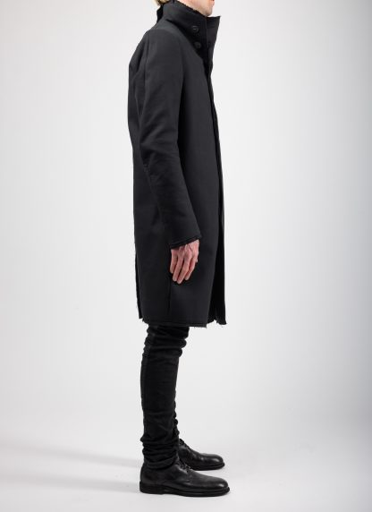 BORIS BIDJAN SABERI BBS COAT1 MID FIF10008 men coat jacket herren jacke mantel cotton black hide m 6
