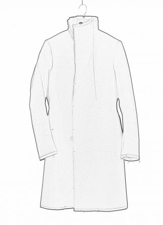 BORIS BIDJAN SABERI COAT1 MID FIF10008 men coat jacket herren mantel jacke exclusively exclusive cotton black hide m 1