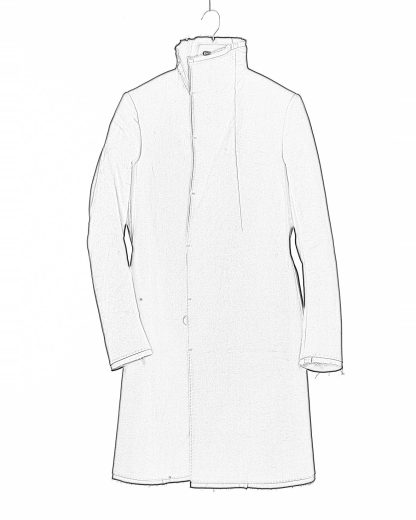 BORIS BIDJAN SABERI COAT1 MID FIF10008 men coat jacket herren mantel jacke exclusively exclusive cotton black hide m 1