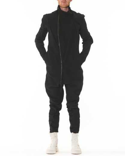LEON EMANUEL BLANCK LEB Distortion Chemsuit DIS M CHEM 01 men overall jumpsuit herren pants cotton black hide m 4