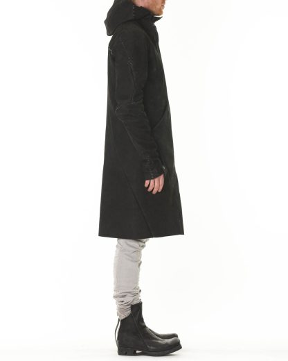 LEON EMANUEL BLANCK LEB Distortion Overundercoat Lined DIS OUC 01 M men coat parka herren mantel horse sharpened halbrau black hide m 6