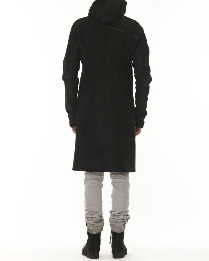 LEON EMANUEL BLANCK LEB Distortion Overundercoat Lined DIS OUC 01 M men coat parka herren mantel horse sharpened halbrau black hide m 7