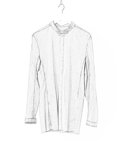 BORIS BIDJAN SABERI BBS SHIRT1 F1501M Men Shirt Herren Hemd cotton linen elastan carbon grey hide m 2