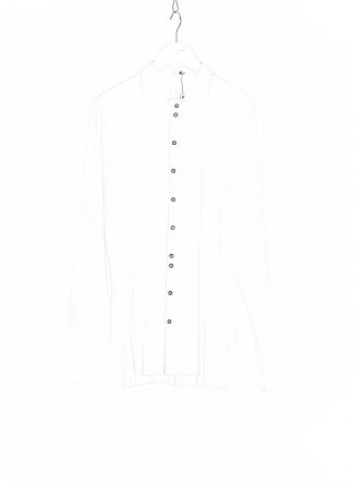 LABEL UNDER CONSTRUCTION Men Invisible Buttonholes Shirt 39FMSH32 BERU 39FW Herren Hemd cotton white hide m 1