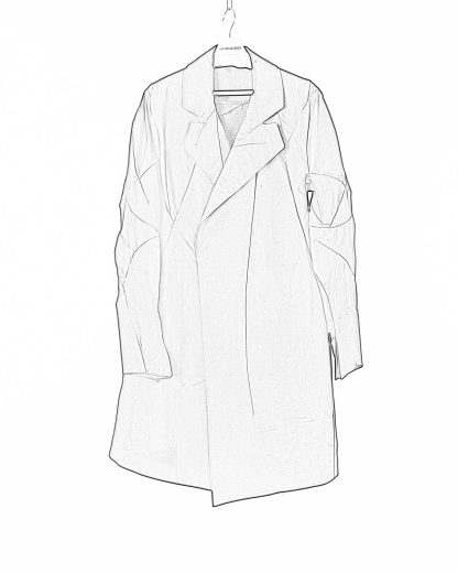 LEON EMANUEL BLANCK LEB DIS M OC 01 Men Distortion Officer Coat Herren Mantel Jacke cotton ea vinyl twill black hide m 1