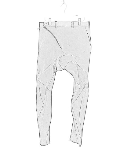 LEON EMANUEL BLANCK LEB DIS M SKCP 01 Men Distortion Skinny Pants Herren Hose tencel cotton ea tenco canvas black hide m 1