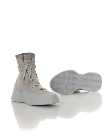 LEON EMANUEL BLANCK LEB Men Distortion Featherweight High Top Sneaker DIS M HTS 01 herren schuh stiefel shoe boot grey rubber sole grey buffalo leather hide m 1