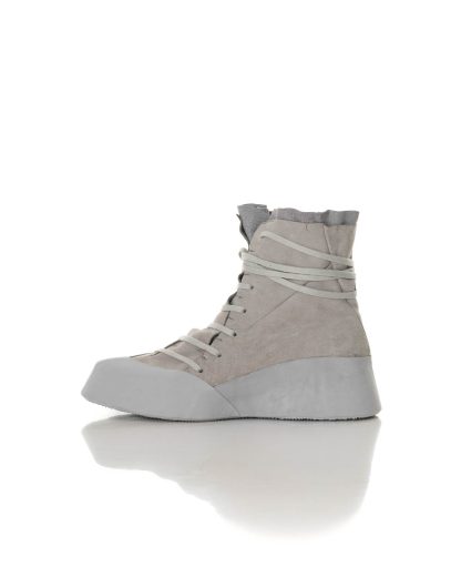 LEON EMANUEL BLANCK LEB Men Distortion Featherweight High Top Sneaker DIS M HTS 01 herren schuh stiefel shoe boot grey rubber sole grey buffalo leather hide m 3