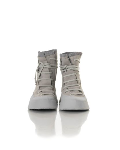 LEON EMANUEL BLANCK LEB Men Distortion Featherweight High Top Sneaker DIS M HTS 01 herren schuh stiefel shoe boot grey rubber sole grey buffalo leather hide m 5