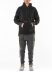 TAICHI MURAKAMI Men Moment Sweat Parka Oversize Hooded Sweater Herren Hoody DNA Paper Fleece printed paper cotton black olive hide m 4