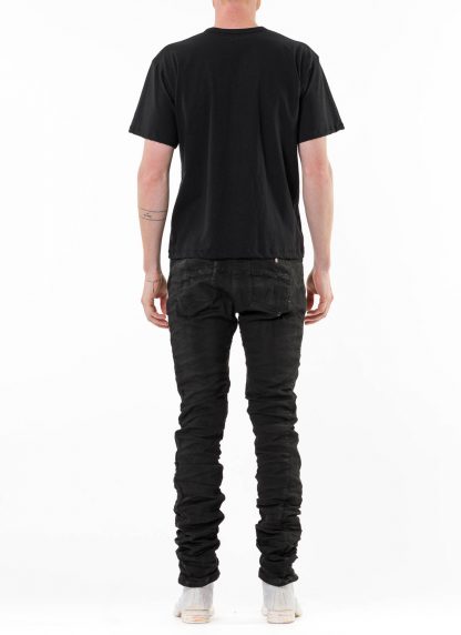PROPOSITION CLOTHING CL 0157 Men TShirt overdyed patched unpatched cotton jersey black grey hide m 15