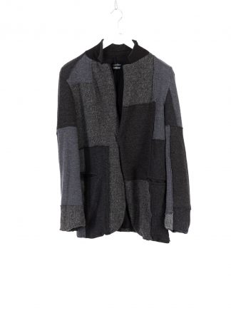 PROPOSITION CLOTHING CL 0166 Men Knit Jacket Knitted Cardigan Herren Jacke light wool cashmere patched grey hide m 2
