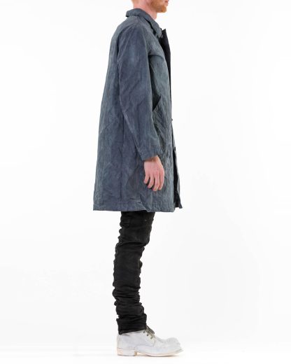 PROPOSITION CLOTHING Men CL 0165 Dust Coat Herren Mantel patched overdyed vintage sail cotton grey hide m 5