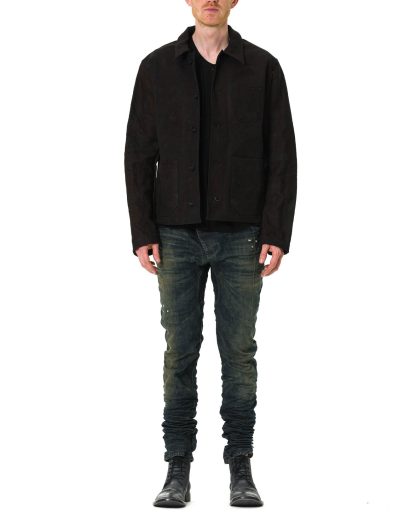 PROPOSITION CLOTHING Men CL 0191 Work Jacket military canvas bags herren jacke cotton black hide m 3