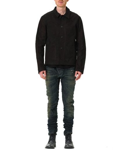 PROPOSITION CLOTHING Men CL 0191 Work Jacket military canvas bags herren jacke cotton black hide m 4